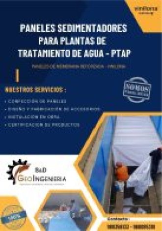 PANELES DE VINILONA PARA SEDIMENTADORES PLANTA DE TRATAMIENTO DE AGUA