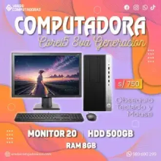  PC CORE i5 8GB RAM AL MEJOR PRECIO