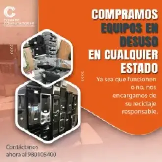 Reciclaje de computadoras te compramos equipos en desuso 