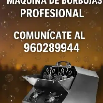 Alquiler de Máquina de Burbujas para Eventos