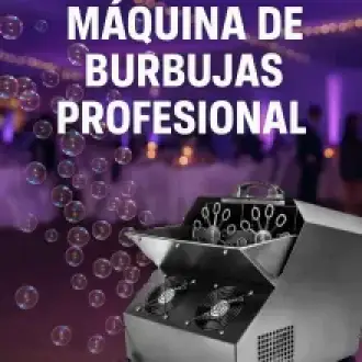 Alquiler de Máquina de burbujas con líquido incluido