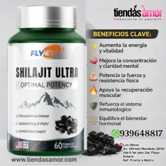 SHILAJIT ULTRA ENERGÍA FUERZA Y RENDIMIENTO NATURAL