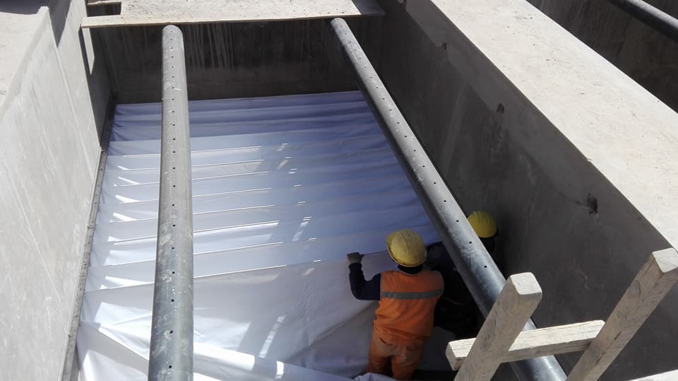 PANELES DE VINILONA PARA SEDIMENTADORES PLANTA DE TRATAMIENTO DE AGUA