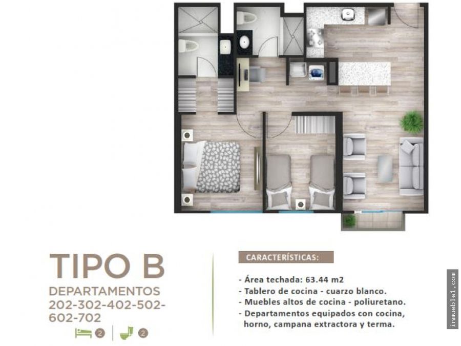 Venta de Departamento de 2 dormitorios en San Isidro, de Estreno