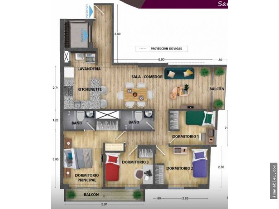 Venta Departamento de 4 dormitorios en San Miguel de Estreno