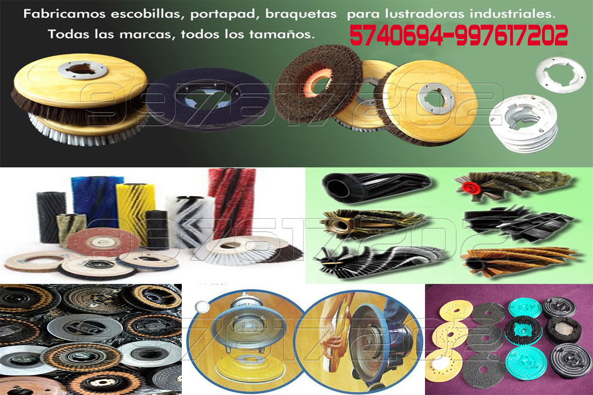 ESCOBILLAS PARA LUSTRADORAS// CHASQUY, KARCHER, ELECTROLUX, THOMAS//997617202