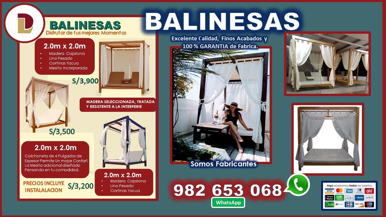 Balinesas Disfruta de tus mejores momentos con Elegancia y Confort