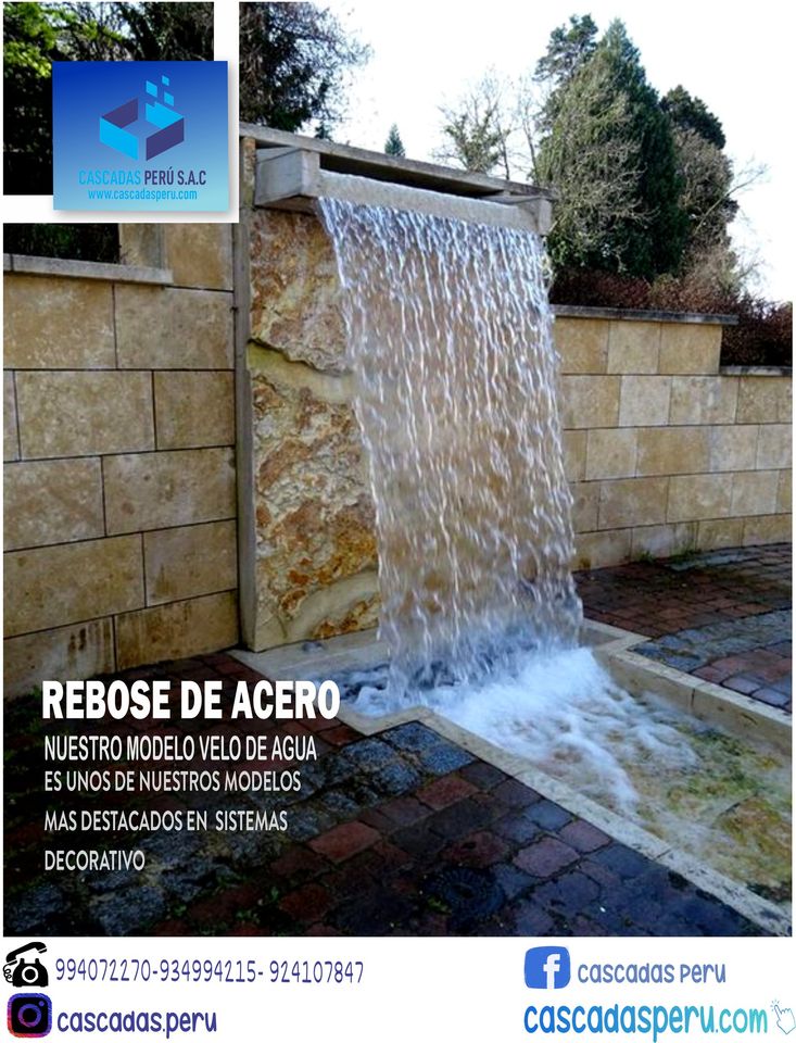 VELO DE AGUA VELO DE AGUA CASCADA VELO PARA PISCINA VELO DE AGUA PARA HOGARES VELO PARA JARDIN