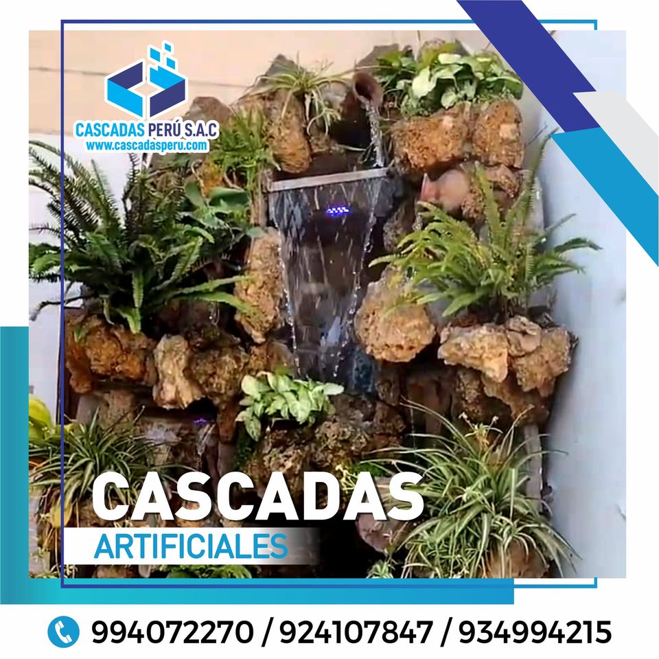 CASCADAS CASCADA ARTIFICIAL PIEDRAS NATURALES PISCINA CON CASCADAS CASCADAS PARA JARDIN