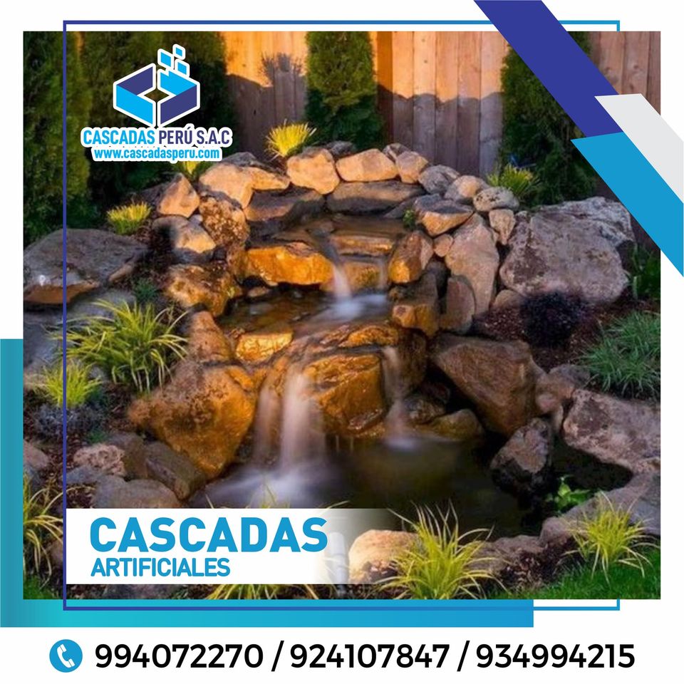 CASCADAS CASCADA ARTIFICIAL PIEDRAS NATURALES PISCINA CON CASCADAS CASCADAS PARA JARDIN