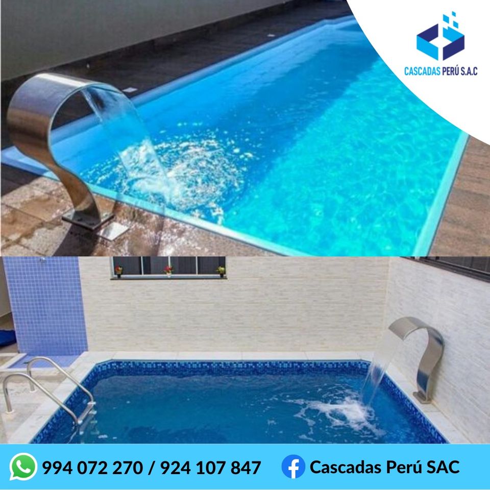 CABEZA DE COBRA - REBOSE DE ACERO - VELO DE AGUA - PISCINA - ACERO INOXIDABLE