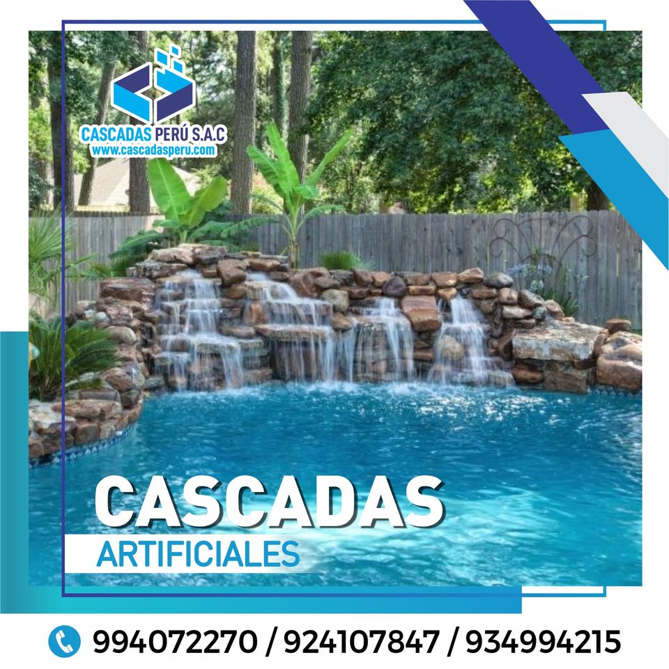 CASCADAS CASCADA ARTIFICIAL PIEDRAS NATURALES PISCINA CON CASCADAS CASCADAS PARA JARDIN