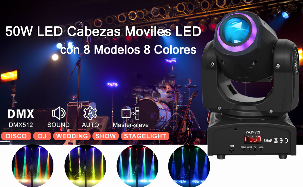 ALQUILER CABEZAS MOVILES PROYECCION CON NOMBRE LUCES FIESTAS EN LIMA