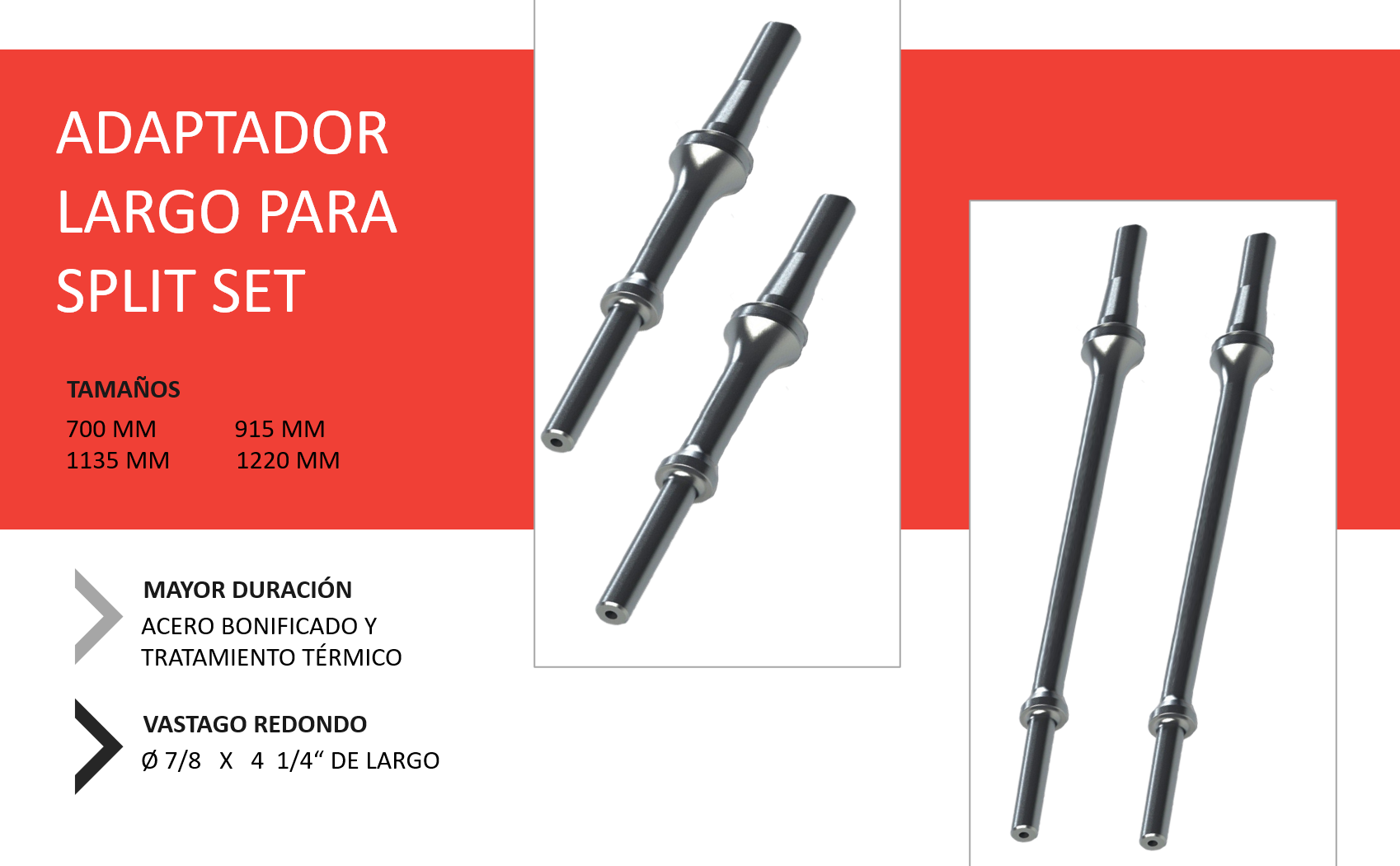 ADAPTADOR PARA SPLIT SET MINERO 