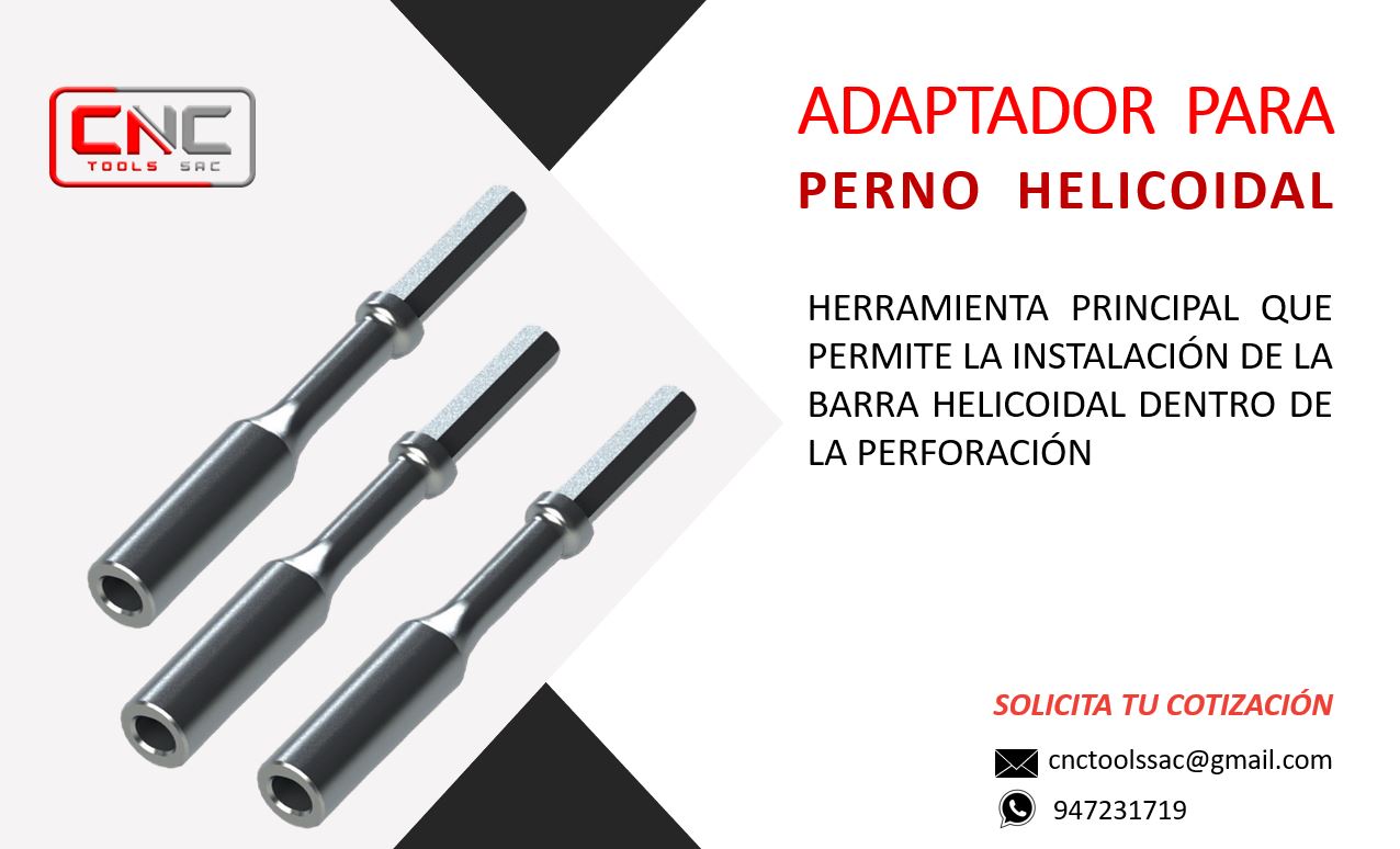 ADAPTADORES PARA PERNO HELICOIDAL 