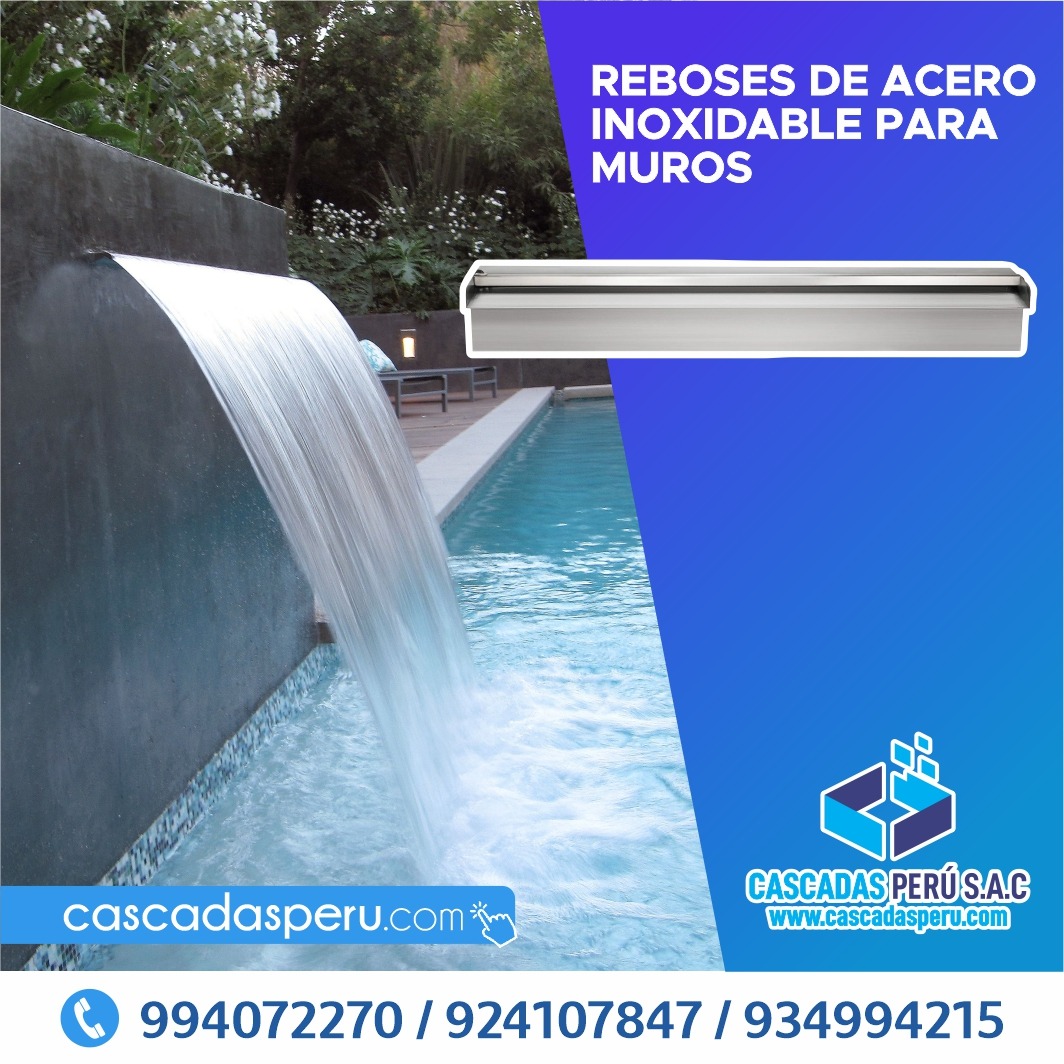 velo de agua cascadas para piscina bombas para piscina rebose para velo de agua piscina samart. piscinas inteligente