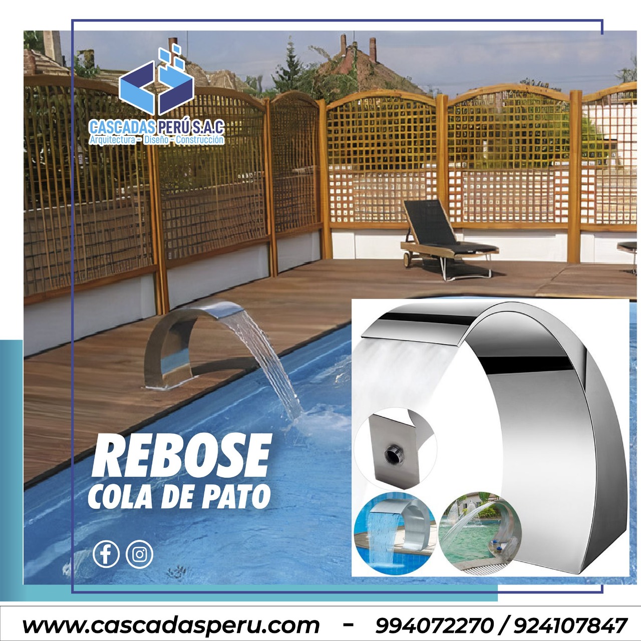 velo de agua cascadas para piscina bombas para piscina rebose para velo de agua piscina samart. piscinas inteligente