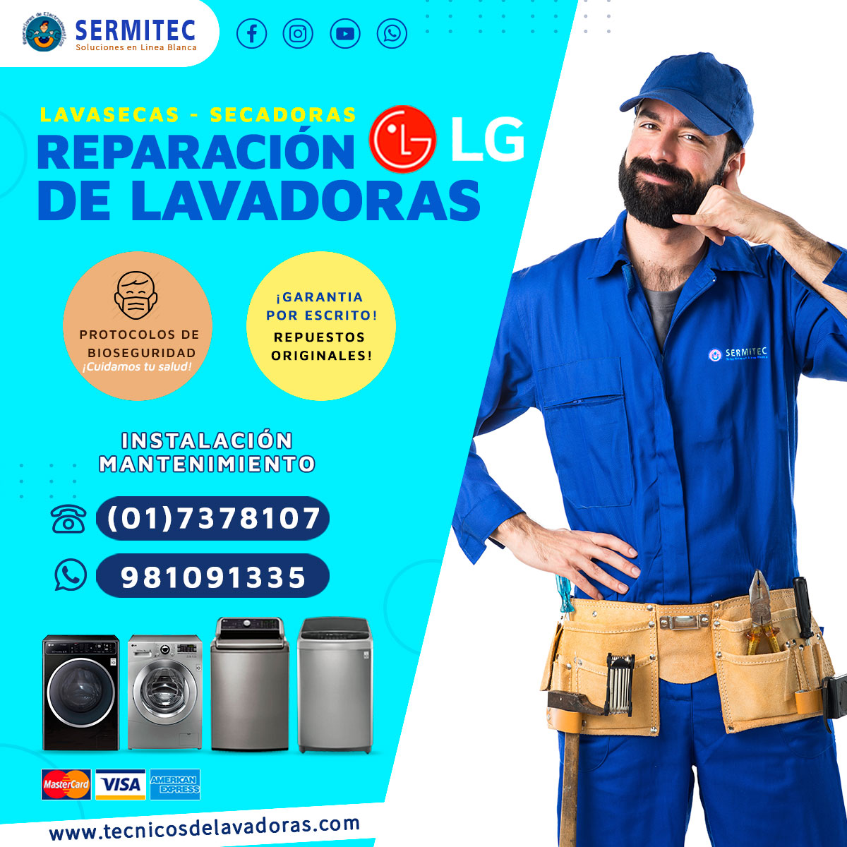 Servicio técnico a domicilio de lavadoras 7378107