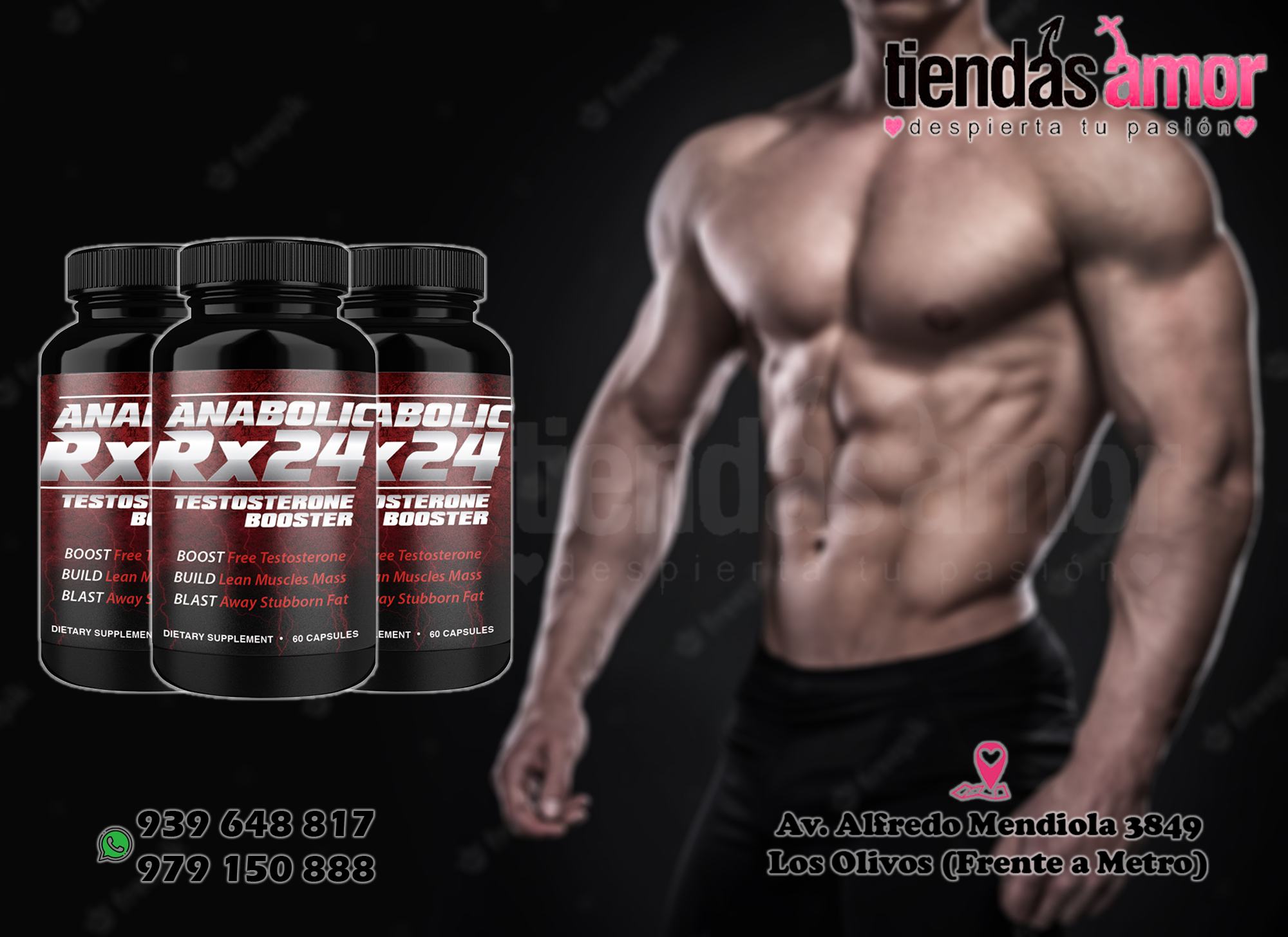 ANABOLIC RX24 AGRANDA TU PENE EN SEMANAS Y POTENCIADOR 