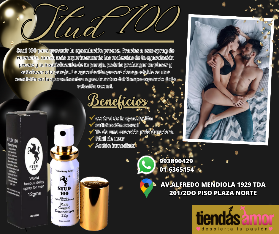 Sexshop retardantes en spray originales stud 100