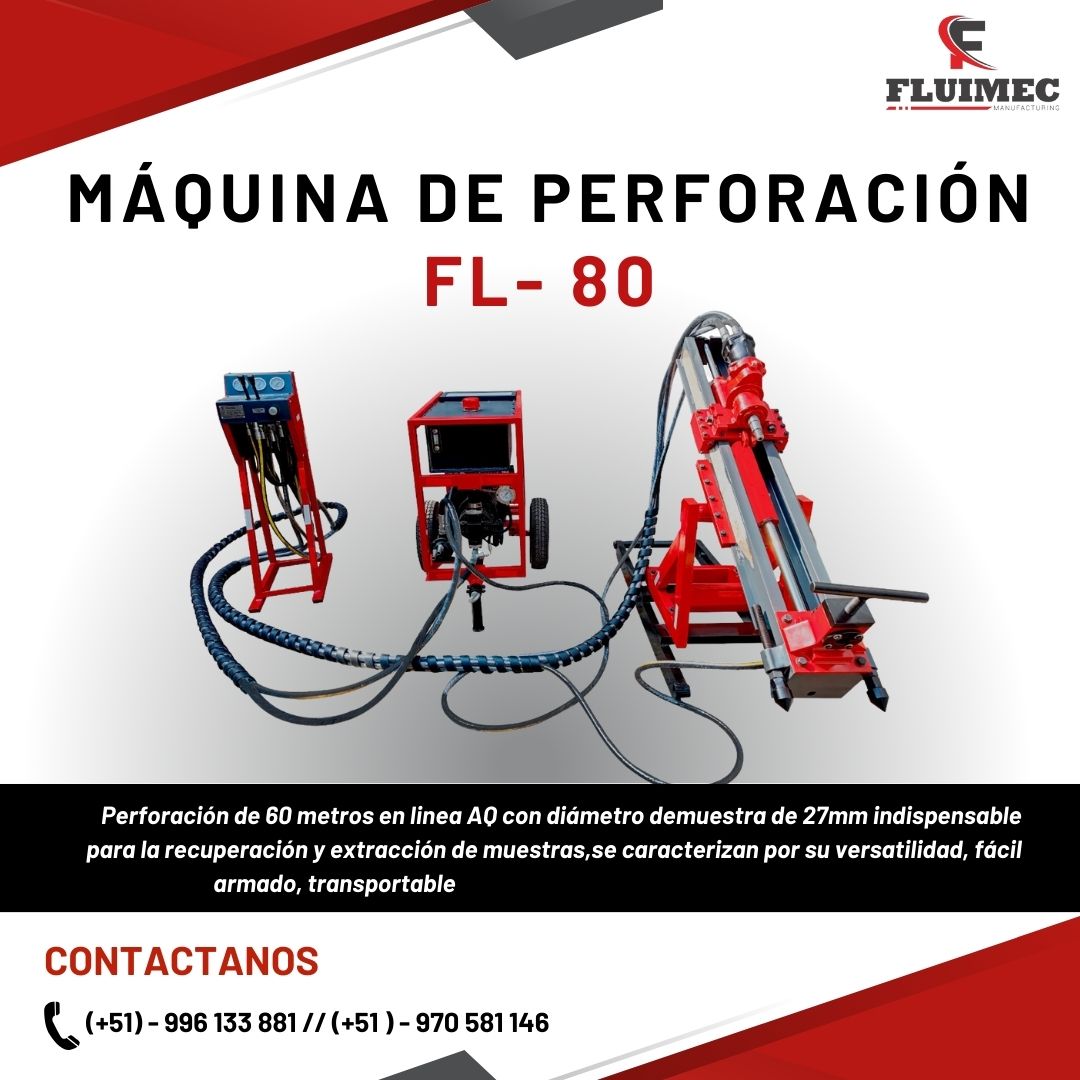 PERFORACION EN MINA FL-80 MINERIA FLUIMEC