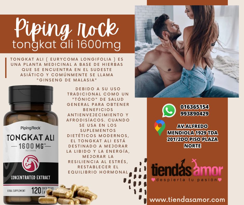 TONGKAT ALI PIPING ROCK MEJORA EL LIBIDO Y LA ENERGIA SEXUAL