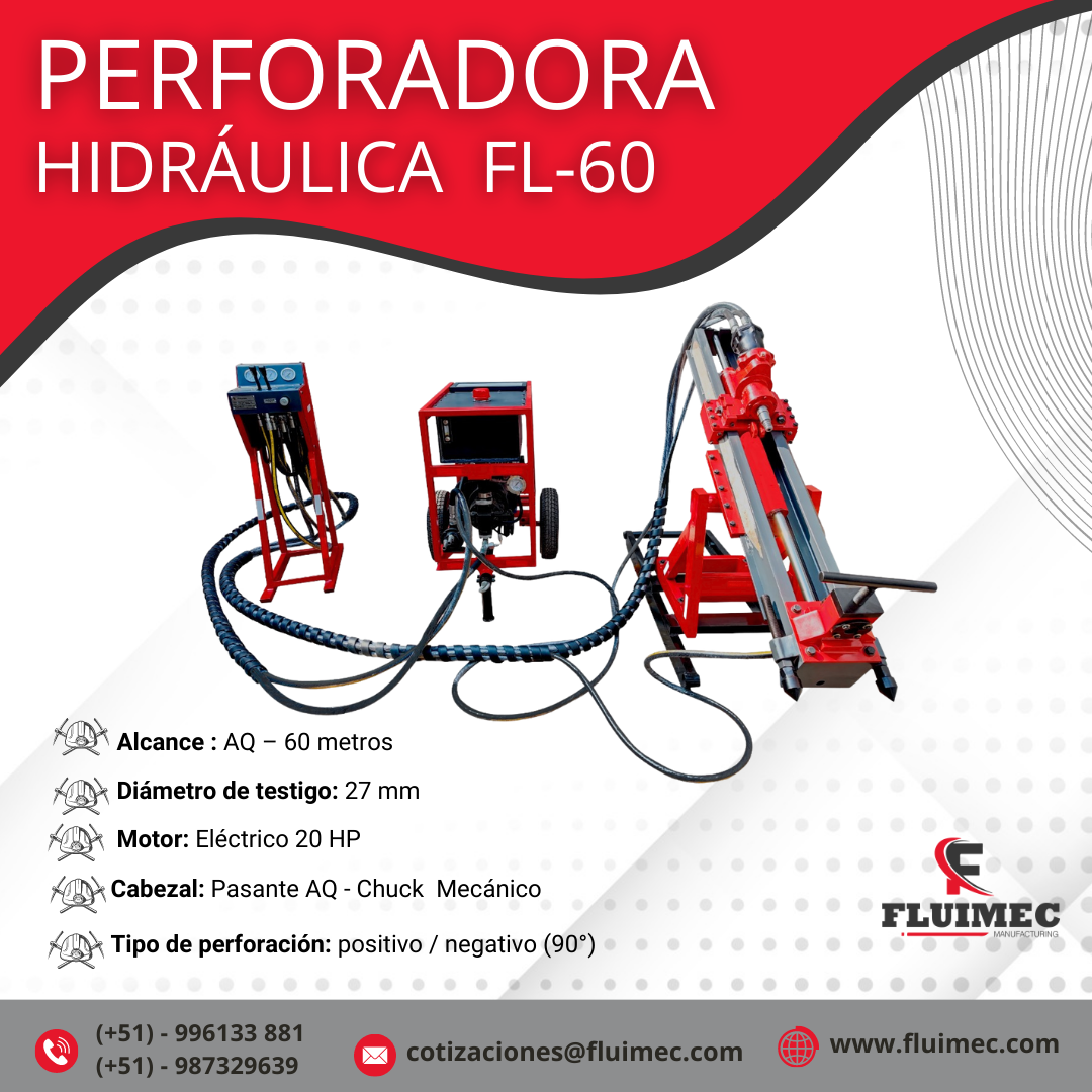 Perforadora FL-60 Extrae muestras de 27 mm