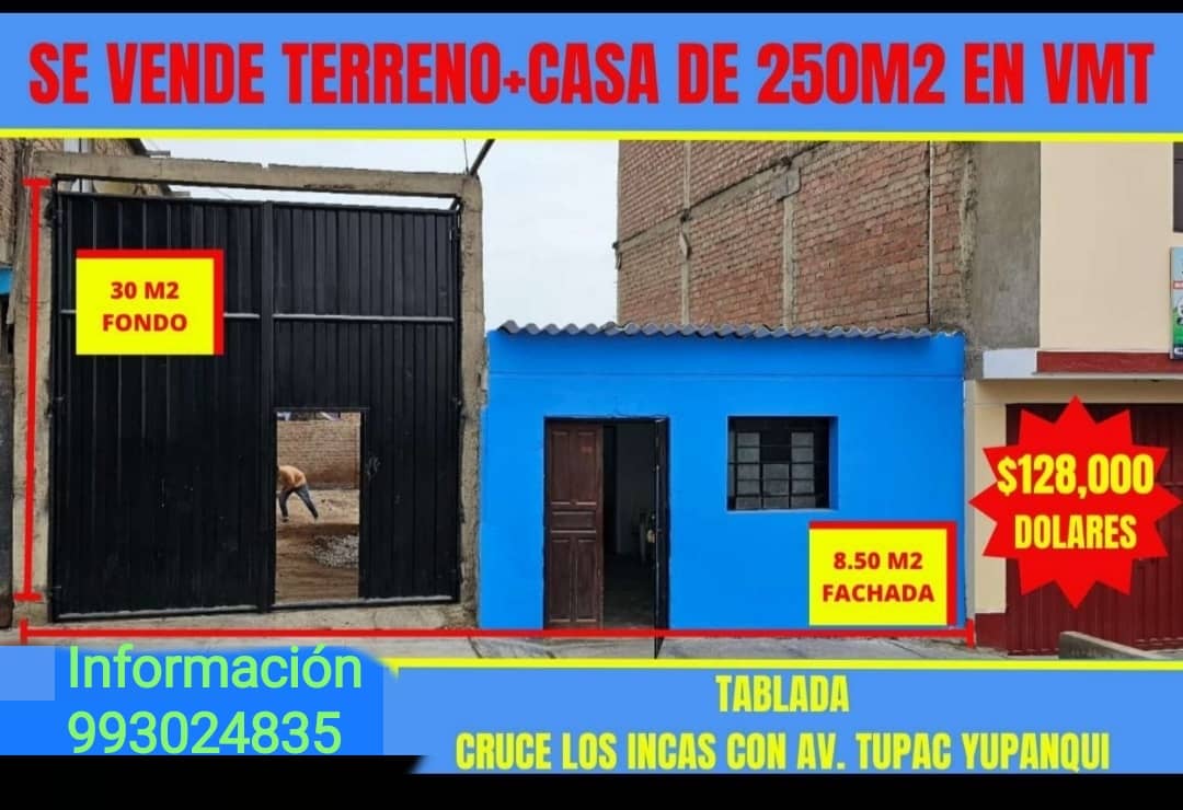 Se Vende Terreno más Casa 