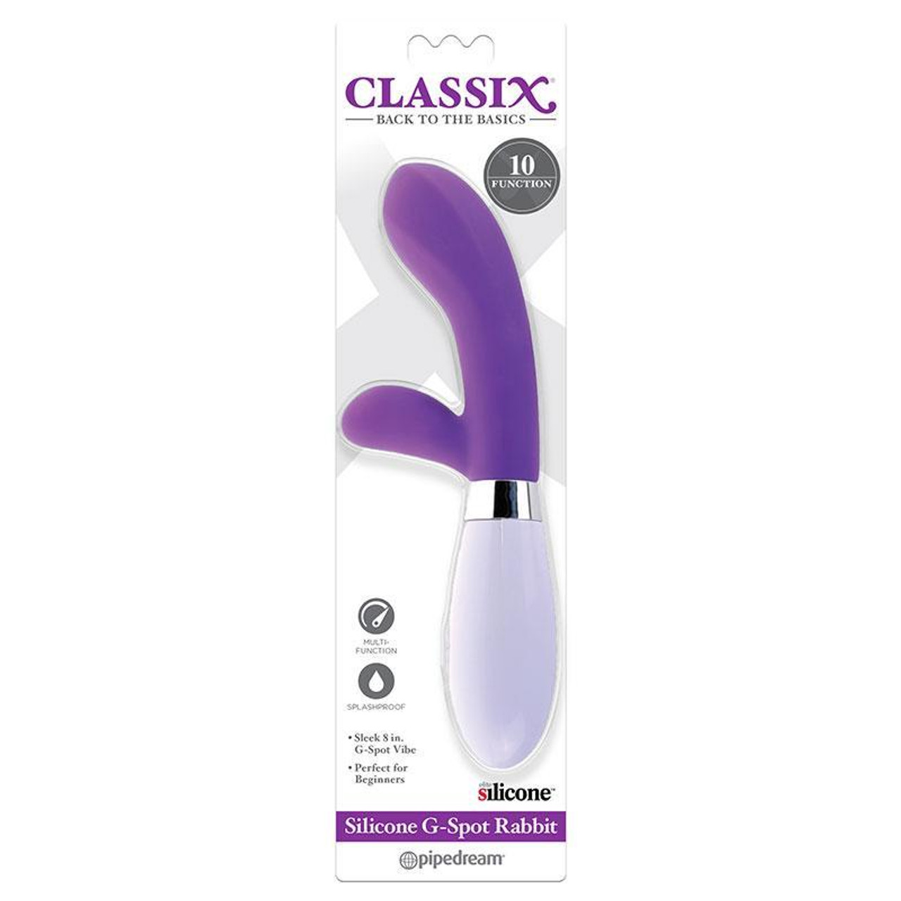 vibrador .- Classix Silicone G-Spot Rabbit Purple