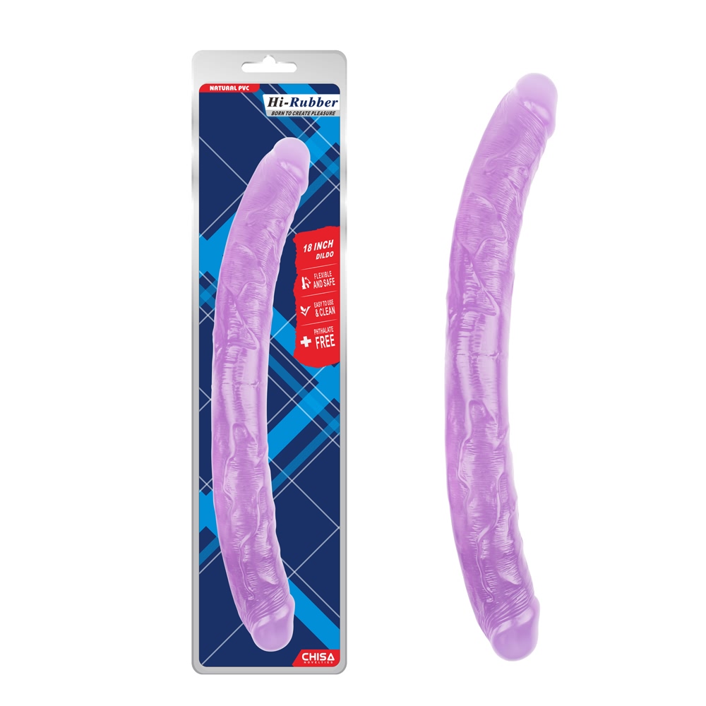 consolador doble - 18 Inch Dildo-Purple