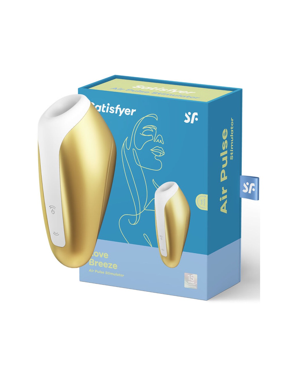 SUCCIONADOR DE CLITORIS - SATISFYER LOVE BREEZE YELLOW