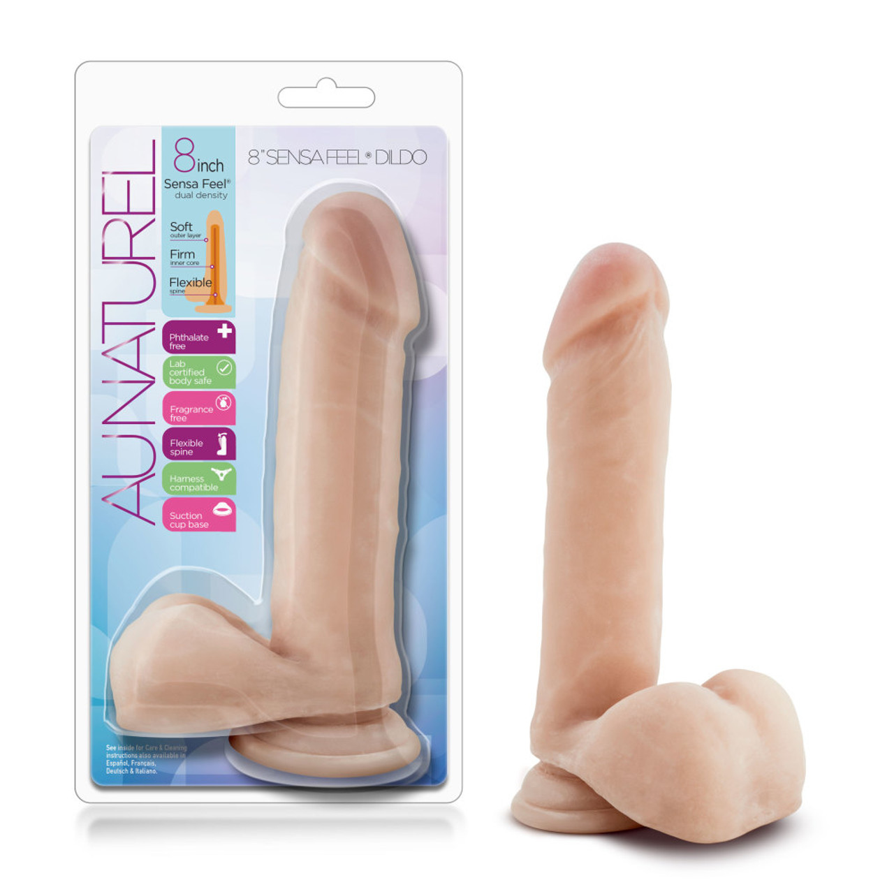 Au Naturel 20cm Sensa Feel Dildo Beige