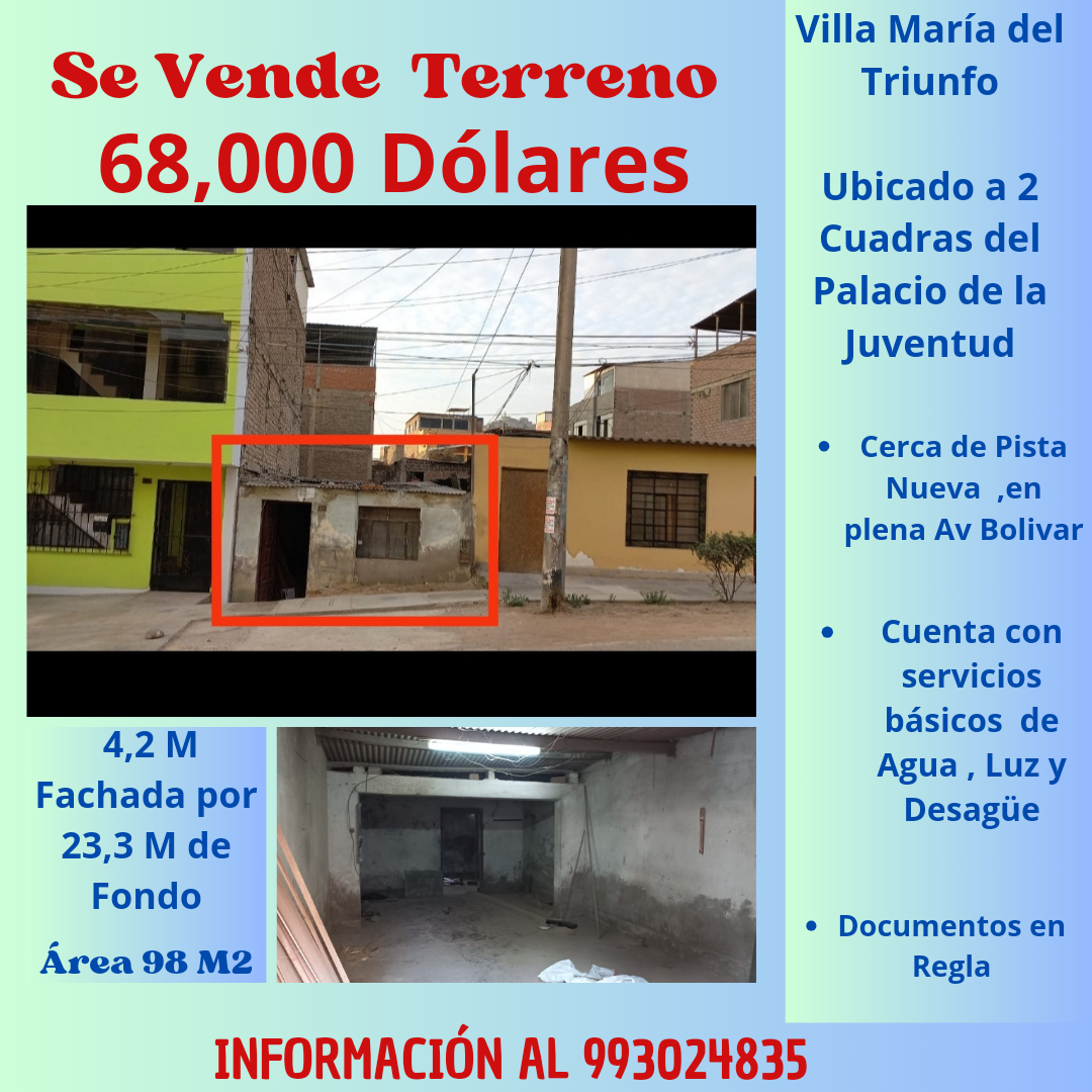 Venta de terreno 