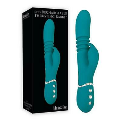 VIBRADOR - EVES RECHARGE THRUST RABBIT GREEN - SEXSHOP PLAZA NORTE.