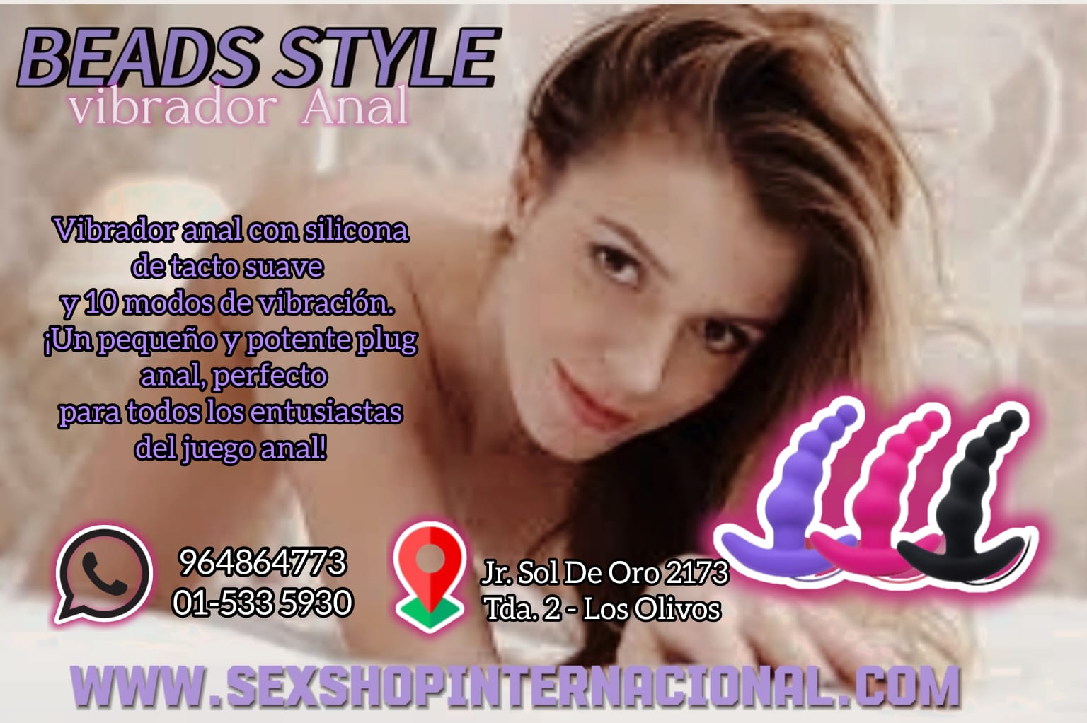 Beads Style - VIBRADOR PLUG ANAL - SEXSHOP PLAZA NORTE.