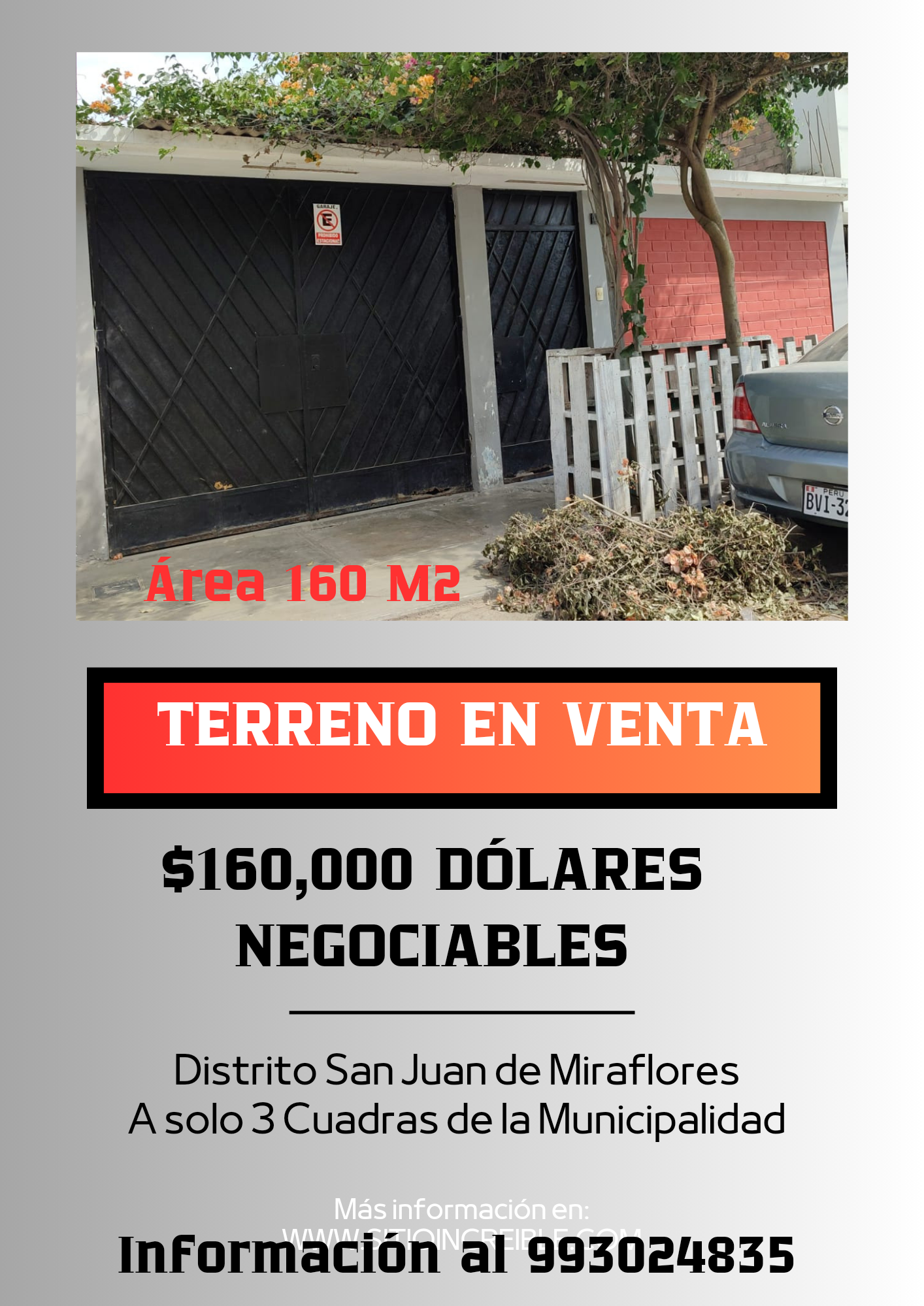 En SJM Venta de Terreno 