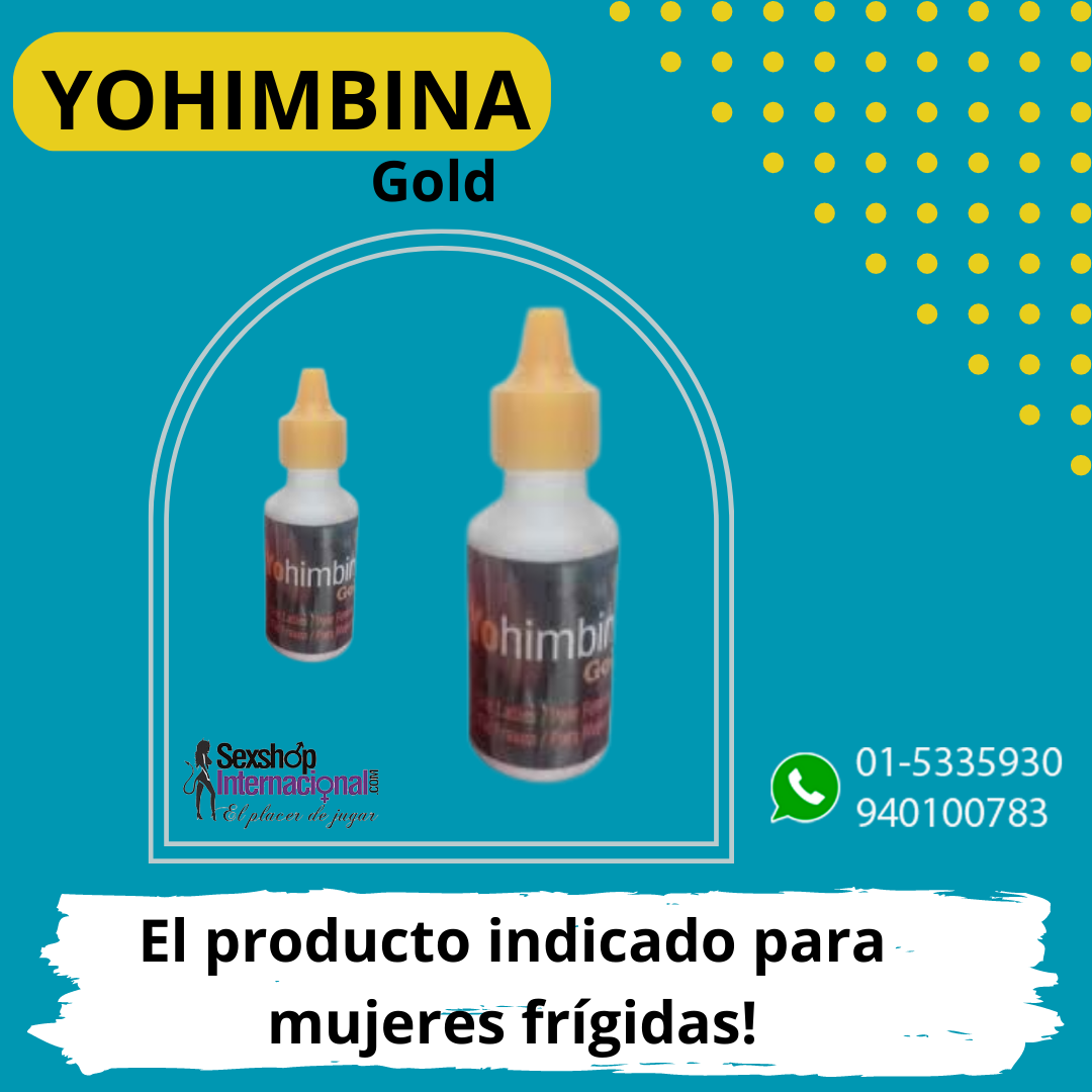 YOHIMBINA GOLD ORGASMOS SEGUROS - SEXSHOP PLAZA NORTE.