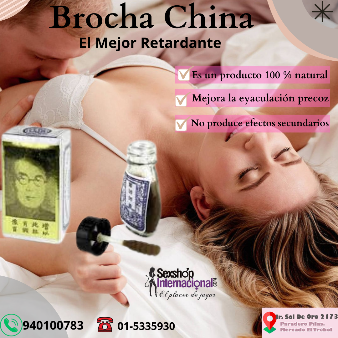 BROCHA CHINA ORIGINAL PROLONGADOR ERECTOR - SEXSHOP PLAZA NORTE.