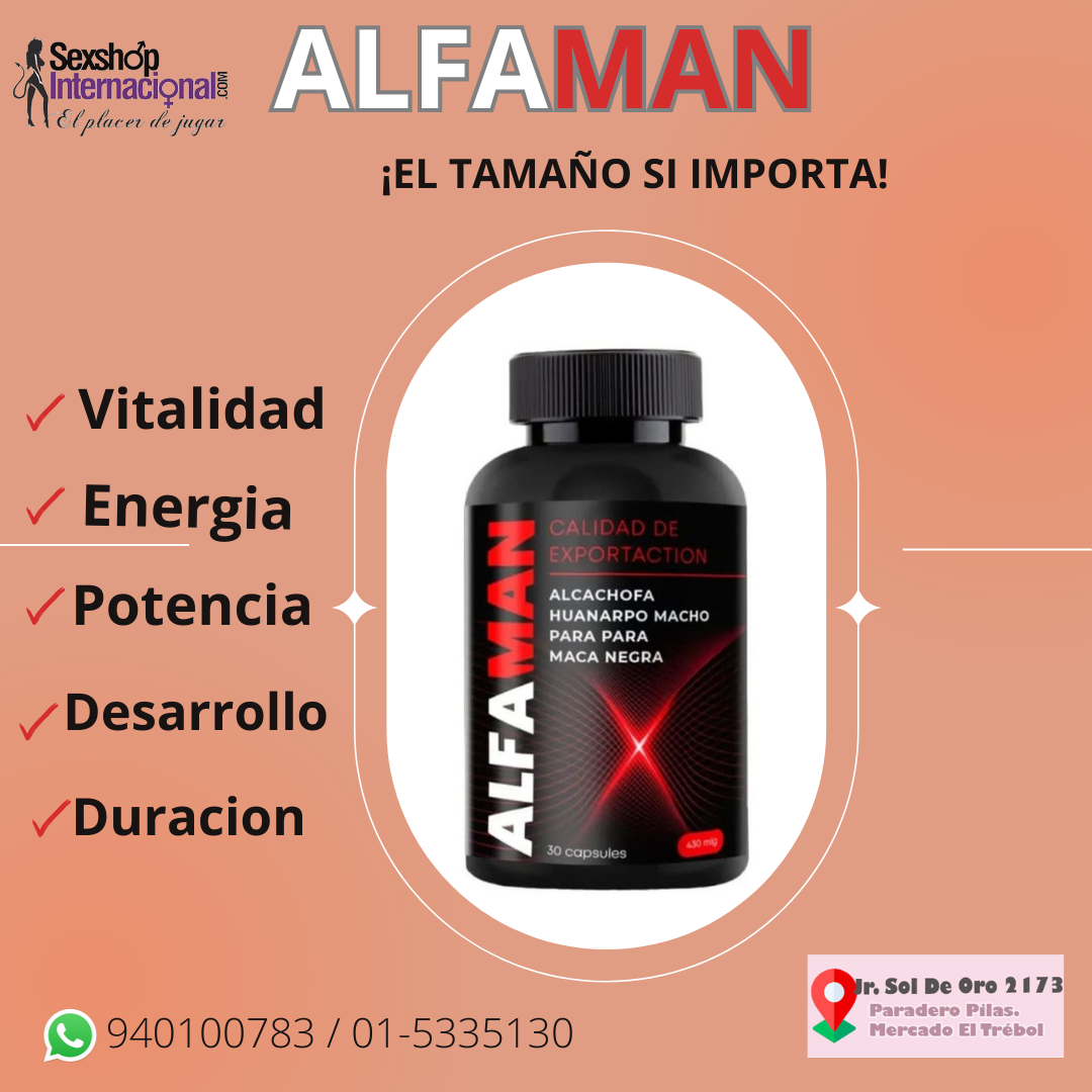 ALFAMAN - Alargamiento de Pene - SEXSHOP PLAZA NORTE.