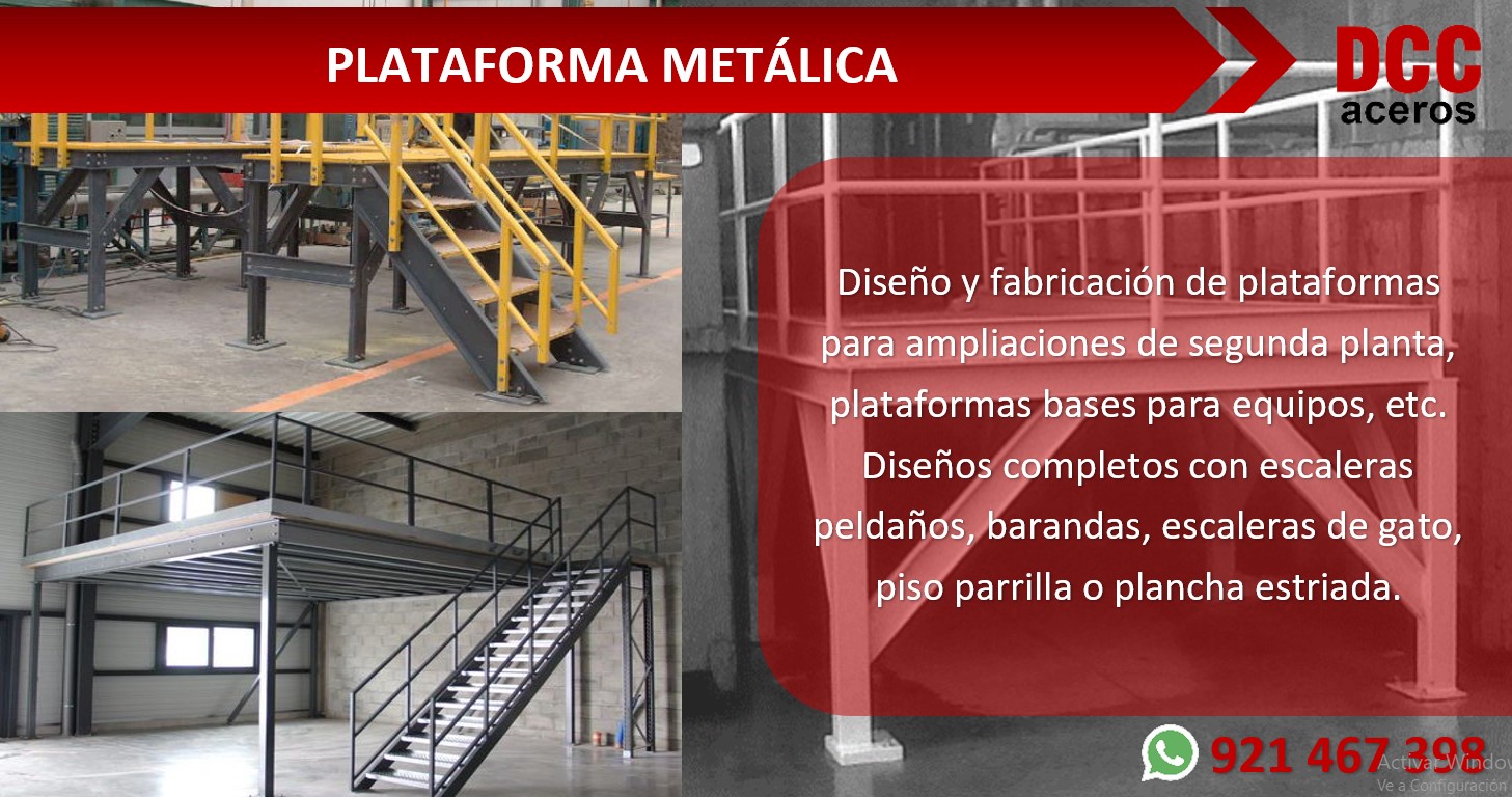 VENTA DE PLATAFORMAS METÁLICAS