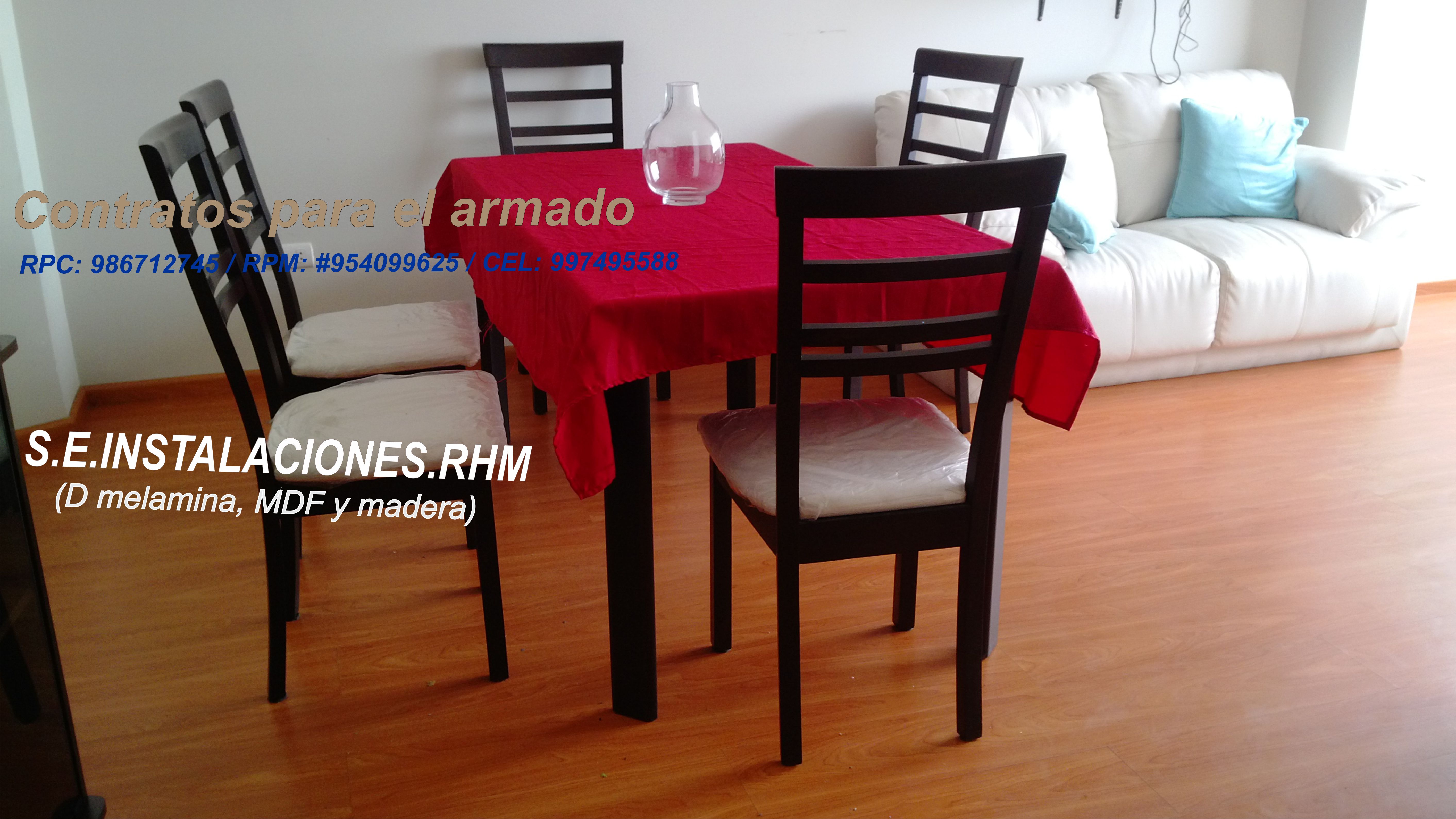 Armado De Juegos Comedor De 2 3 4 5 6 7 8 Sillas