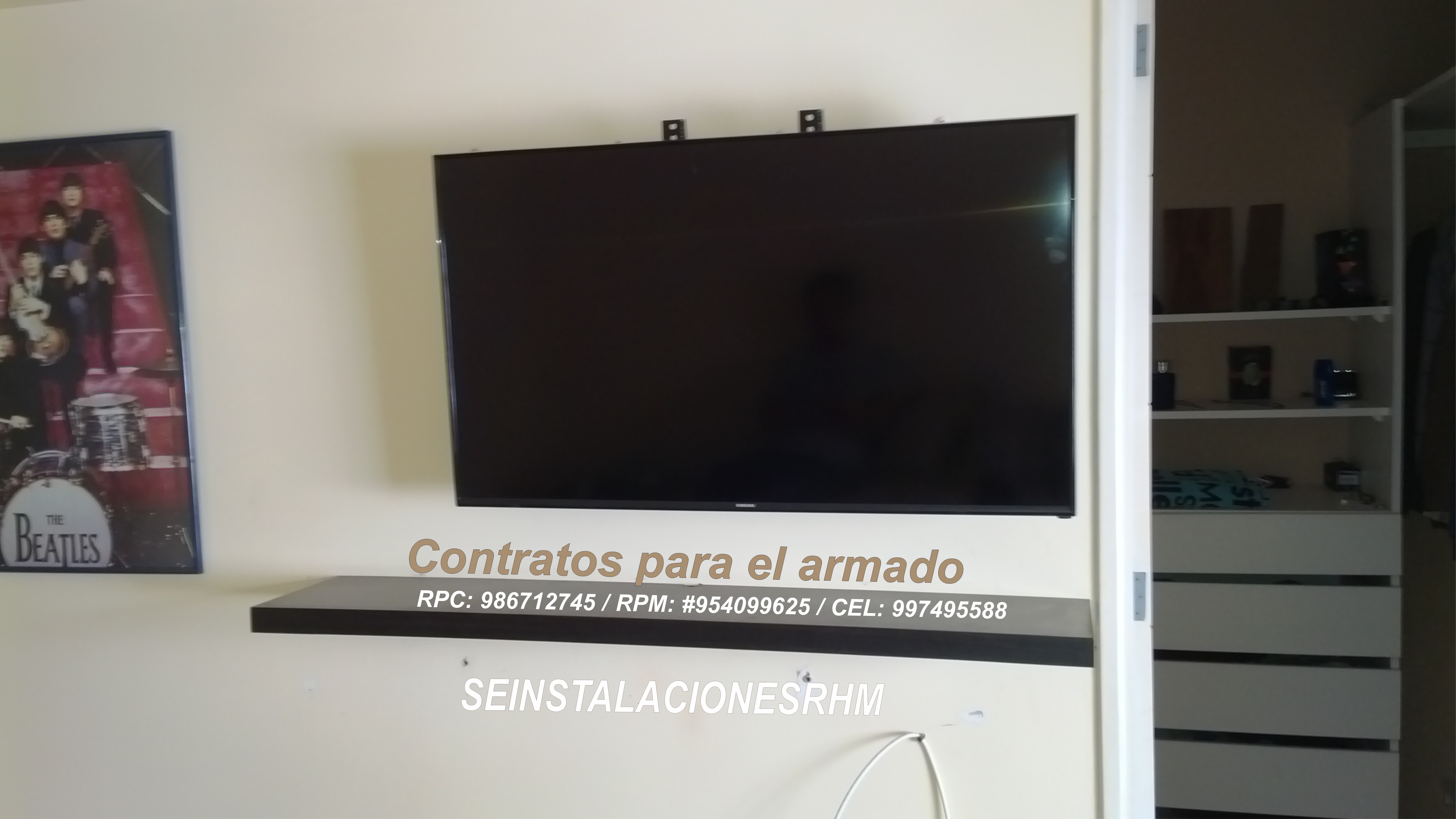 Servicio Instalación desinstalación Rack Para Tv a domicilio desmontaje mudanza