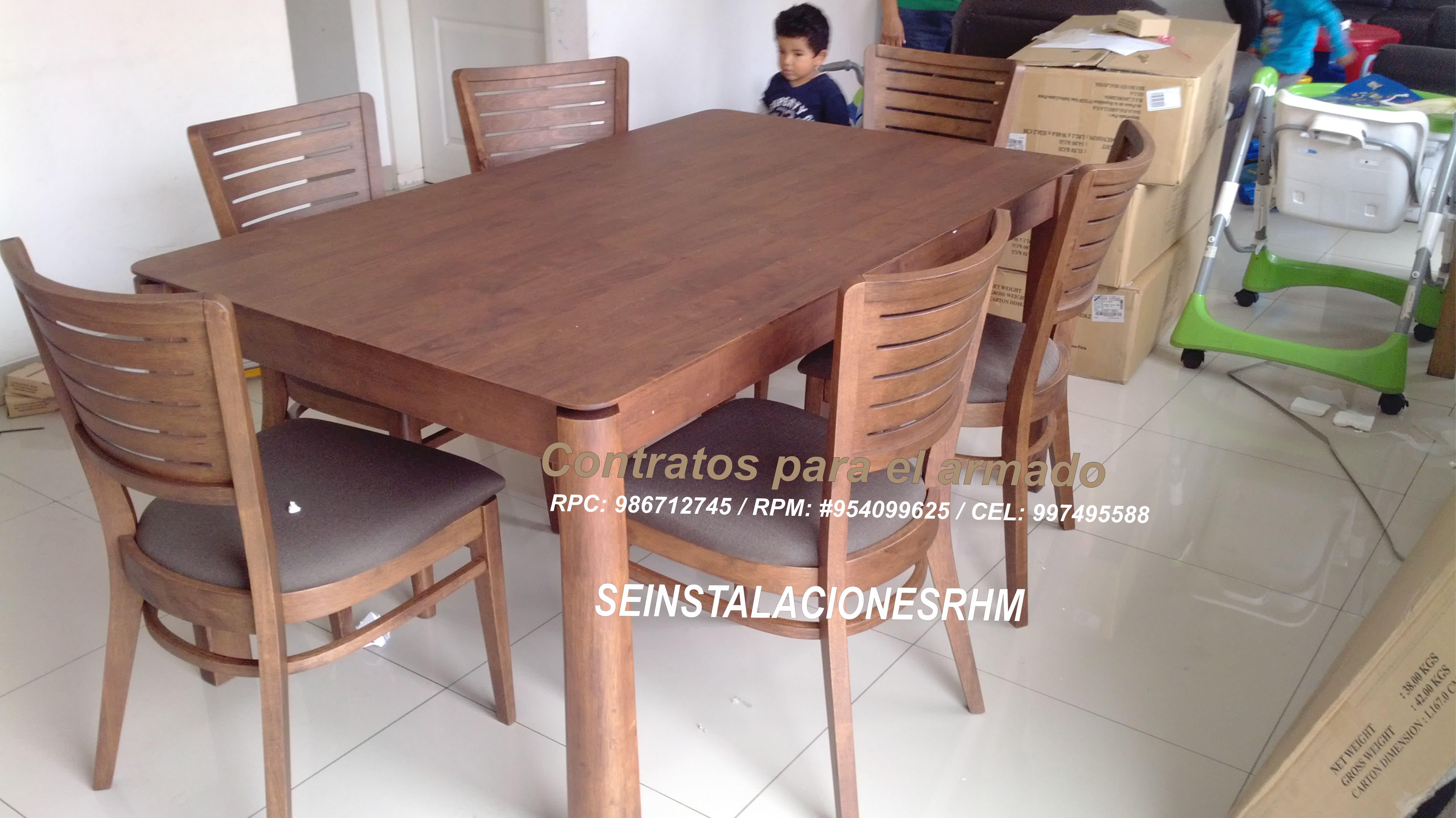 Armado De Juegos Comedor De 2 3 4 5 6 7 8 Sillas