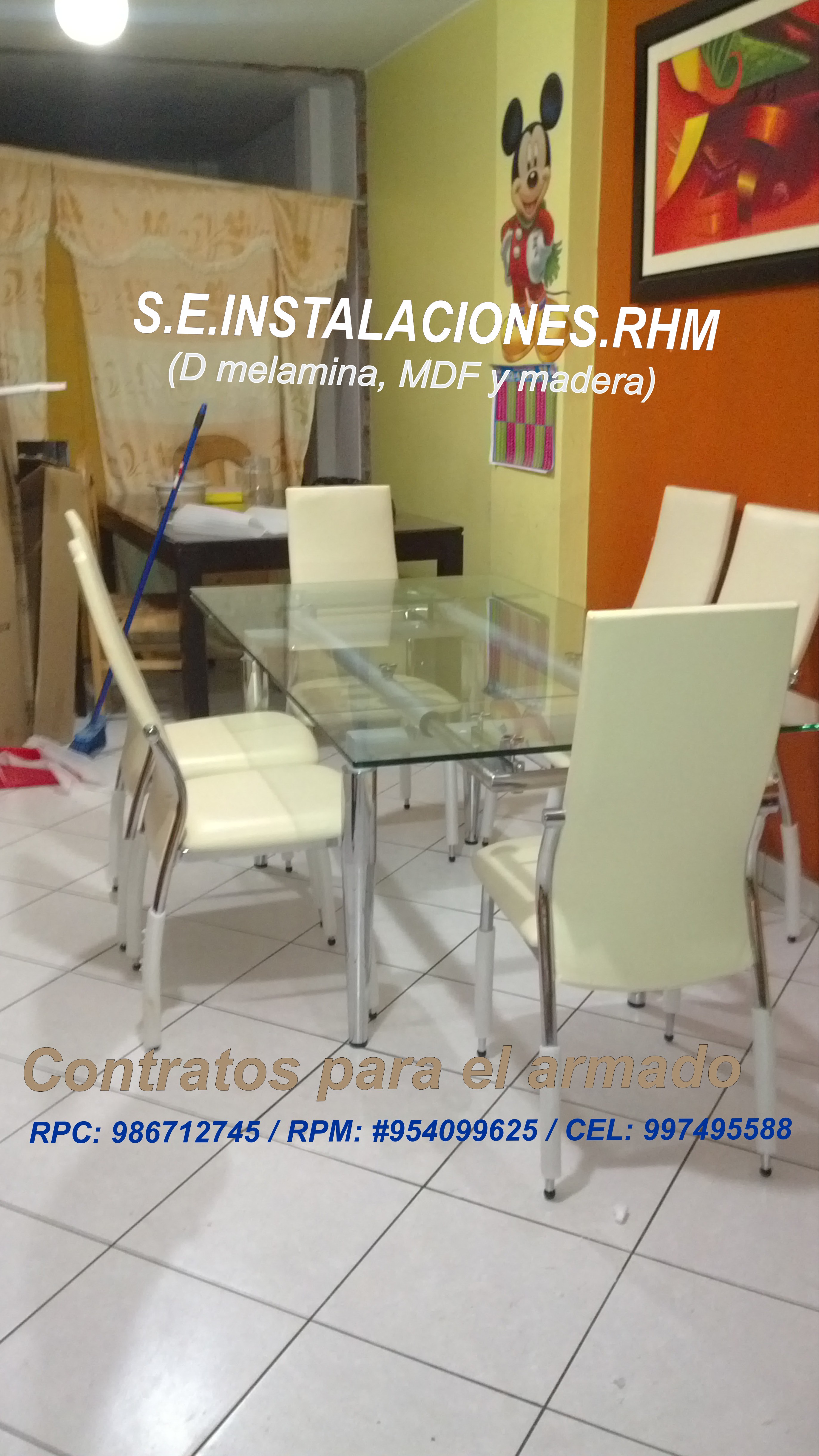 Armado De Juegos Comedor De 2 3 4 5 6 7 8 Sillas