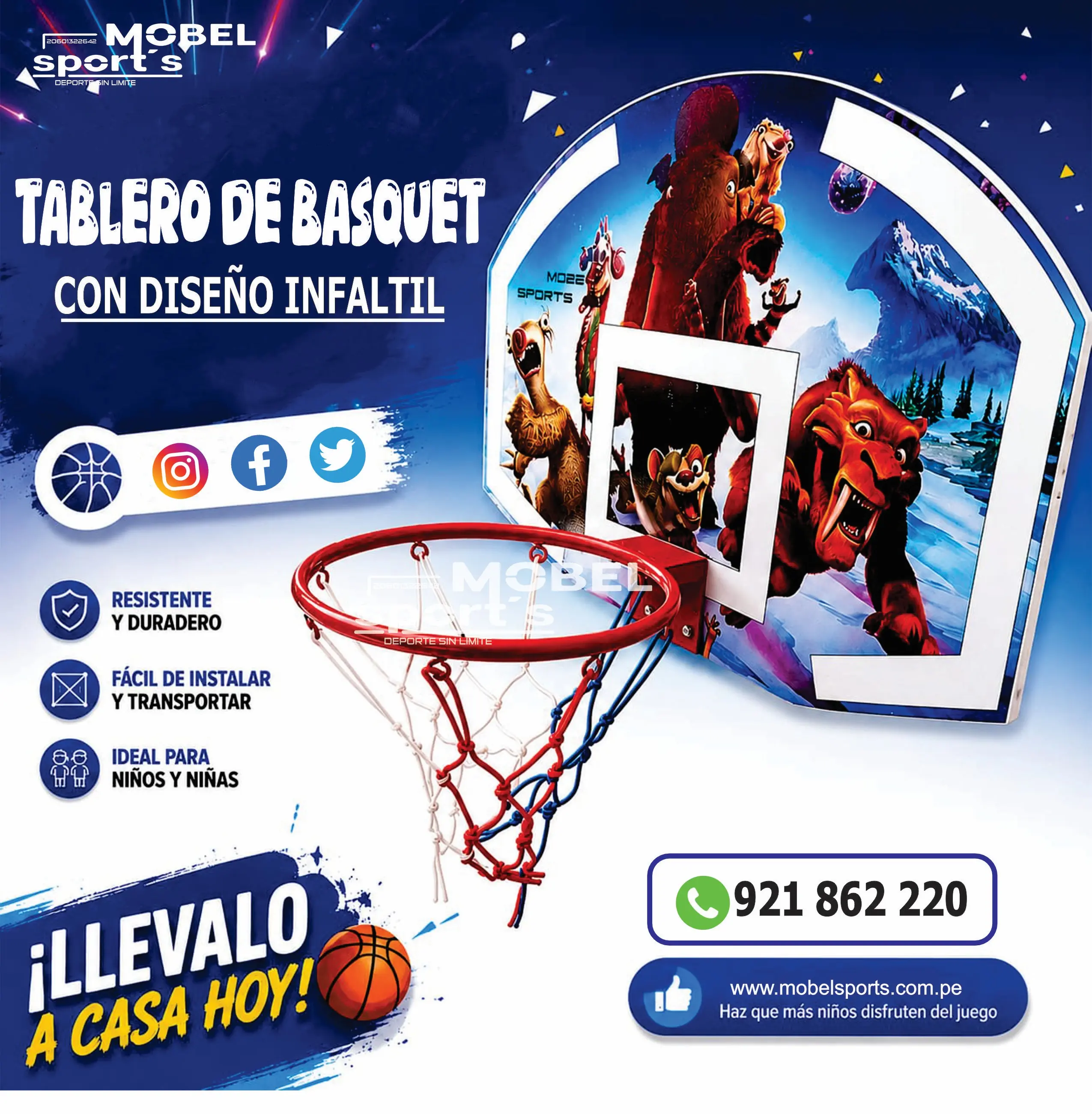 CANASTA DE BALONCESTO ARO MOBELSPORTS