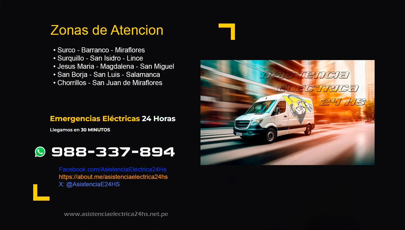 Urgencias Electricas 24 Hs Miraflores - San Isidro