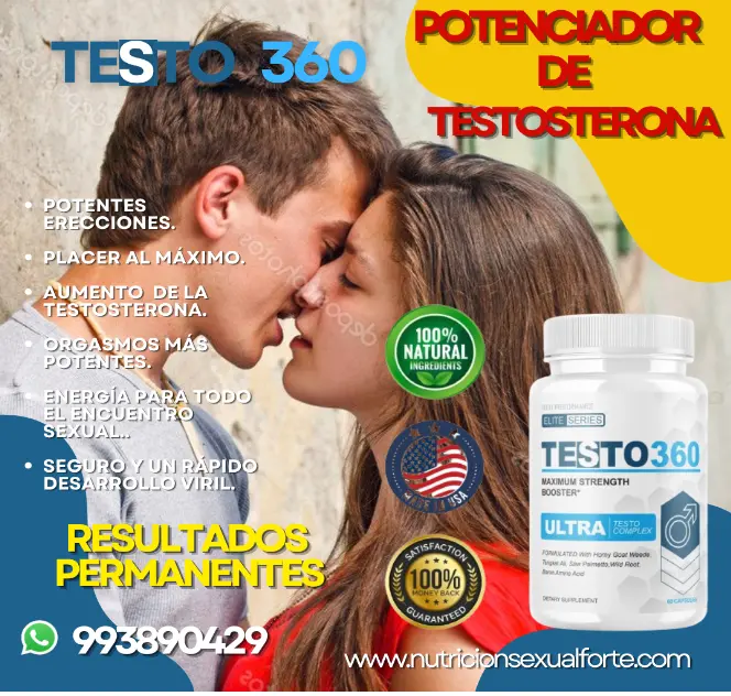 TESTO 360 POTENCIADOR TESTOSTERONA AUMENTA PN QUE NO TE LO VAS A CREER