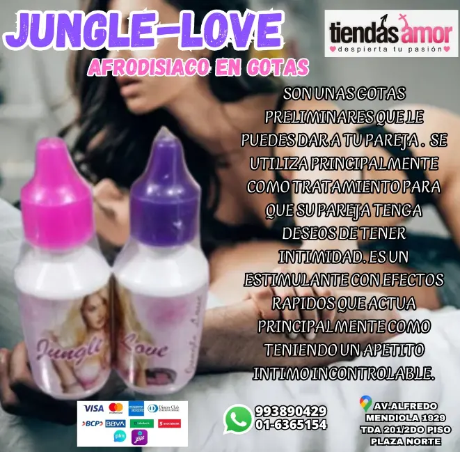 JUNGLE LOVE EL PLACER DE DAMAS ACTIVA DESEO SEXSHOP PLAZA NORTE 993890429