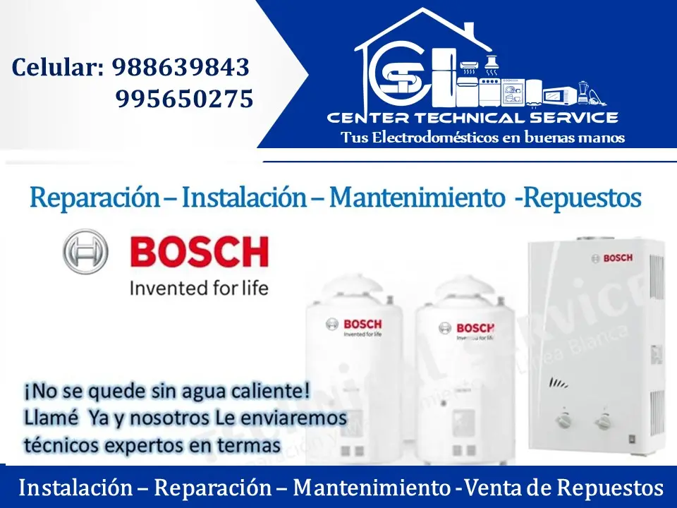 SERVICIO TECNICO BOSCH 988639843