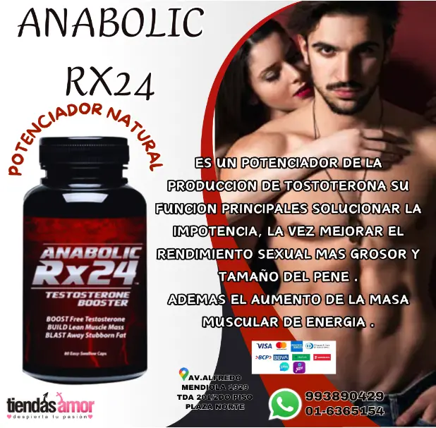 ANABOLIC RX24 POTENCIA TESTOSTERONA Y SEXUAL SEXSHOP 993890429